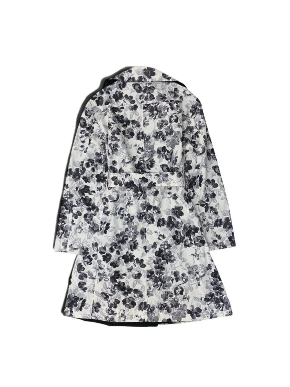 Max Mara Weekend Reversible Soutien Collar Coat Floral Print Lightweight 40